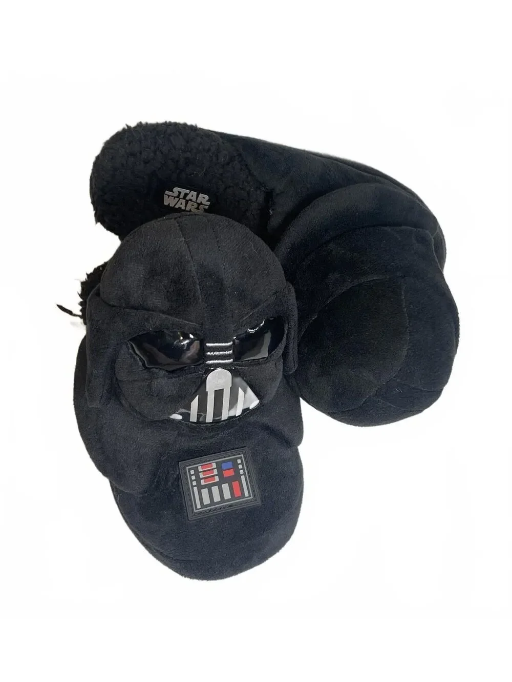 Star Wars Darth Vader Plush Slippers Fuzzy With Rubber Sole Men's Size 9-10